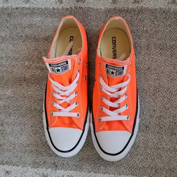 Converse All Star Neon Orange Shoes